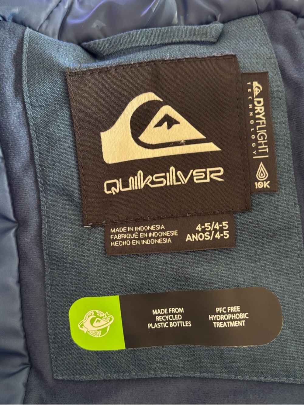 Quiksilver Ridge Snow Jacket Insigna Blue - Picture 7 of 7